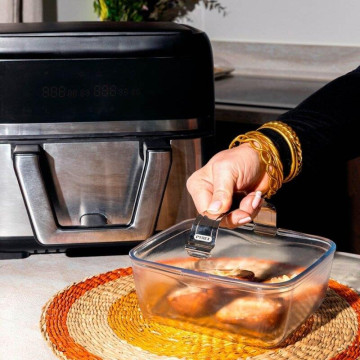 PYREX - Forma Airfryer Vidro Retangular 18x20x8cm 301U300/8046  - 2