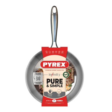 PYREX - Frigideira Aço Inox 28cm SR28BFX/8046  - 2