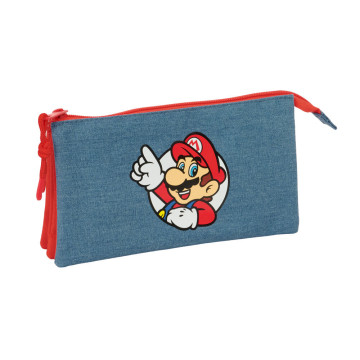 Estojo triplo para lápis do Super Mario SAFTA - 1