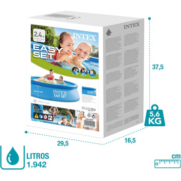 Piscina Insuflável Intex 1942 L (244 x 61 cm)  - 3
