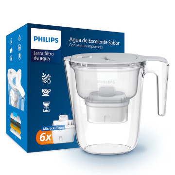 Jarra Philips Microclean X AWP2933WHT6 + 6 filtros  - 1