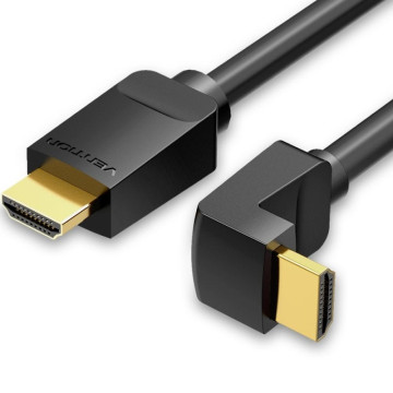 Cabo HDMI 2.0 4K angular Vention AARBF / HDMI macho - HDMI macho / 1 m / Preto VENTION - 1