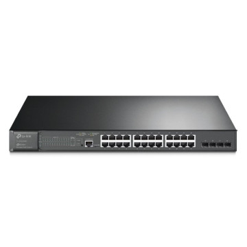 Switch TP-Link Omada Gigabit L2 JetStream TL-SG3428MP com 28 portas/ RJ-45 10/100/1000 PoE/ SFP TP-LINK - 1