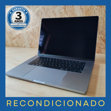 Apple MacBook Pro 16'' 2021 M1 Max 10-core 32GB 512GB SSD GPU 24-core Cinzento Sideral - Recondicionado Apple - 5