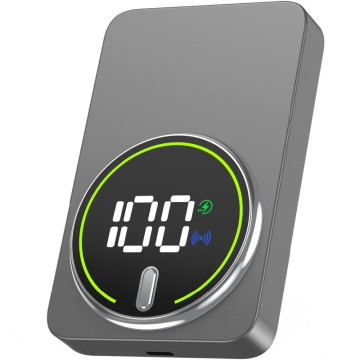 Bateria Externa Leotec LEPOWW20W10G 10000mAh / 20W / Sem Fio / Cinza / Inclui Cabo USB Tipo C Leotec - 1