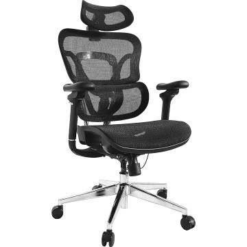 CADEIRA DE ESCRITÓRIO ERGONÔMICA PREMIUM EQUIP PRETA EQUIP - 1