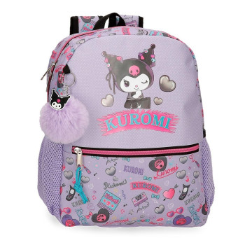 Mochila Retropop Kuromi Hello Kitty 33cm ajustável JOUMMA BAGS - 1
