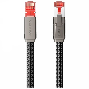 Cabo de rede RJ45 SFTP Vention IKMHI Cat.8/ Gaming/ 3m/ Cinza VENTION - 1