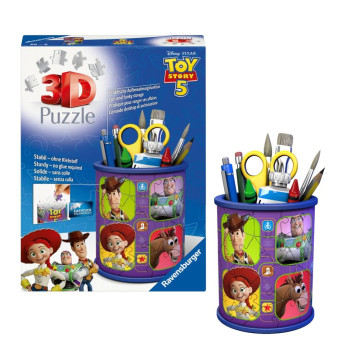Quebra-cabeça 3D Toy Story Disney Porta-Lápis 54 peças RAVENSBURGER - 1