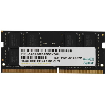 Memória RAM Apacer ES.16G21.PSH 16GB/ DDR4/ 3200MHz/ 1.2V/ CL22/ SODIMM Apacer - 1