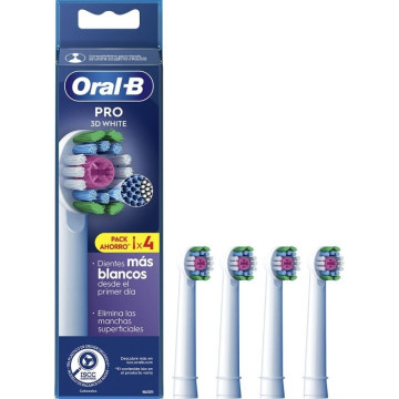 Cabeça de escova de substituição Braun para escova de dentes Braun Oral-B 3D White / Pacote com 4  - 1