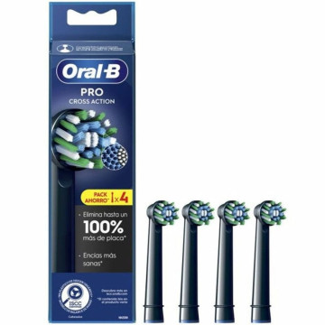 Cabeça de escova de substituição para escova de dentes Oral-B Pro Cross Action / Pacote com 4 unidades  - 1
