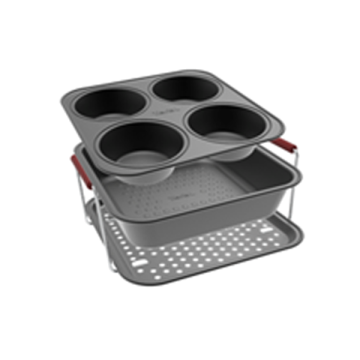 SET 3 PEÇAS TEFAL DAIL EASY P/ AIRFRYER - J702S304 TEFAL - 1