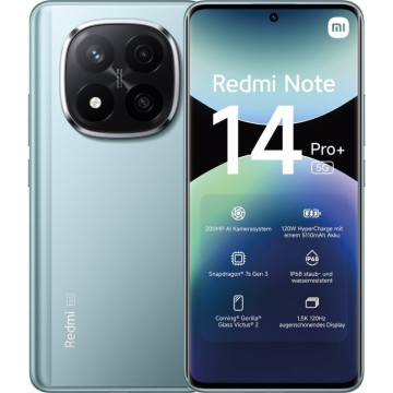Smartphone Xiaomi Redmi Note 14 Pro+ 12GB/ 256GB/ 6.67'/ 5G/ Azul XIAOMI - 1