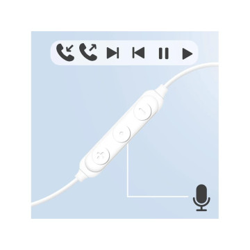 FORCE PLAY - Auriculares 3.5mm com Micro Branco F148128 FORCE PLAY - 5