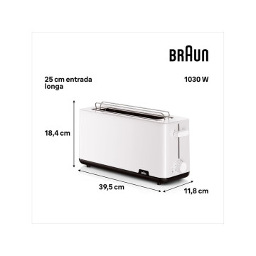 BRAUN - Torradeira HT1110WH BRAUN - 2