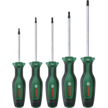 BOSCH - Conj. 5 Chaves de Fendas Torx 1600A02BX6 BOSCH - 1