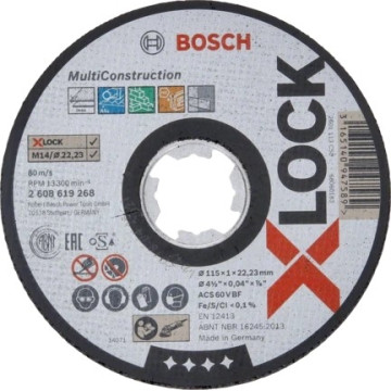 BOSCH - Disco Abrasivo PRO Multi Material X-Lock 115mm 2608619268 BOSCH - 1
