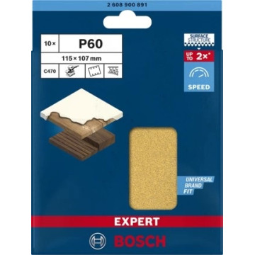 BOSCH - Lixa EXPERT C470 p/ Lixadeiras Orbitais G 60 10un 2608900891 BOSCH - 2