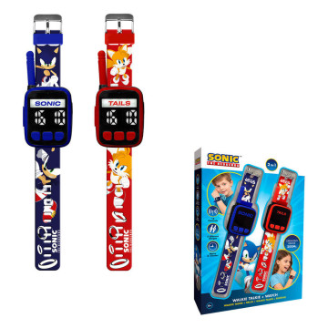 Conjunto 2: Relógio walkie-talkie do Sonic the Hedgehog KIDS LICENSING - 1