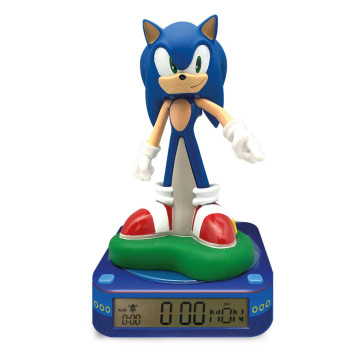 Despertador Luminário 3D do Sonic the Hedgehog KIDS LICENSING - 1