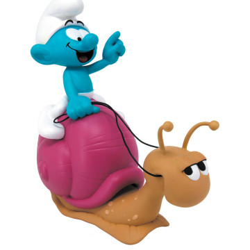 Cofrinho em forma de caracol dos Smurfs, 19 cm PLASTOY - 1