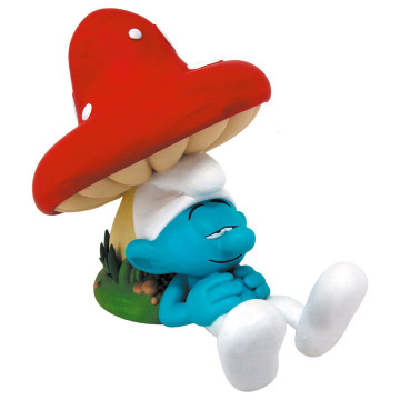 Cofrinho em forma de Smurf Sonolento, Os Smurfs, 16 cm PLASTOY - 1