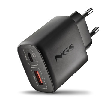 NGS - Carregador de Parede 45W USB-C + USB-A EON45WBLACK-B2C NGS - 1