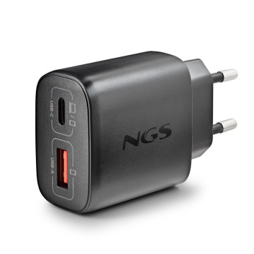 NGS - Carregador de Parede 45W USB-C + USB-A EON45WBLACK-B2C NGS - 2