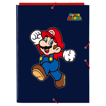 Pasta tipo folio do Super Mario World com 3 abas SAFTA - 1