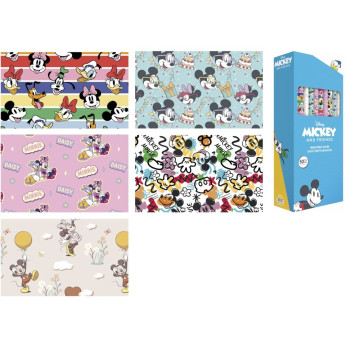 Conjunto de Papel de Presente Disney Racing Mickey & Friends SAFTA - 1