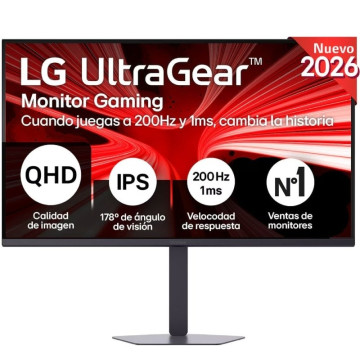 Monitor para jogos LG UltraGear 32G620B-B de 31,5"/ QHD/ 1ms/ 200Hz/ IPS/ Altura ajustável/ Preto LG - 1
