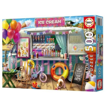 EDUCA - Puzzle 500 Carrinha de Gelados 20546  - 1
