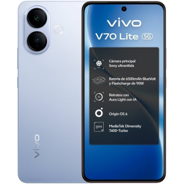 Smartphone Vivo V70 Lite 6GB/ 256GB/ 6,77"/ 5G/ Azul VIVO - 1
