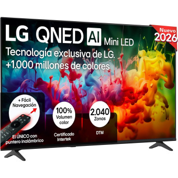 TV LG 43" 43QNED70B6C UHD QNED MINILED A7 WEBOS26 LG - 1