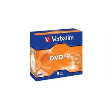 DVD-R VERBATI.16x JEWEL CASE       -P5 VERBATIM - 1