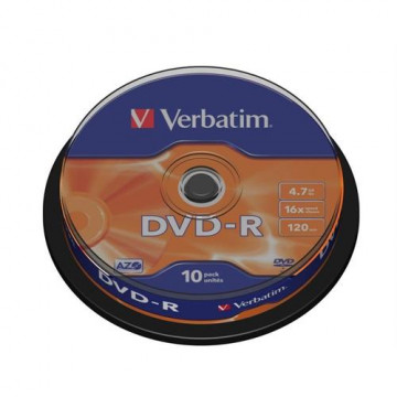 DVD-R VERBATI.16x 4,7GB AZO    -CAKE10 VERBATIM - 1