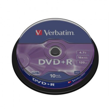 DVD+R VERBATI.16x 4,7GB AZO    -CAKE10 VERBATIM - 1