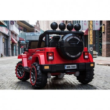 Carro Elétrico Jeep FullTime 4x2 12V Bateria c/ Comando - Vermelho - Levante já em Loja  - 3