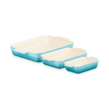 LE CREUSET - Set Bandeja Rect. Classic Caribe 19/26/32cm 91035700490000 LE CREUSET - 2