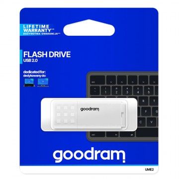 Pen Drive Goodram 128Gb UME2 USB 2.0 Branca Goodram - 1