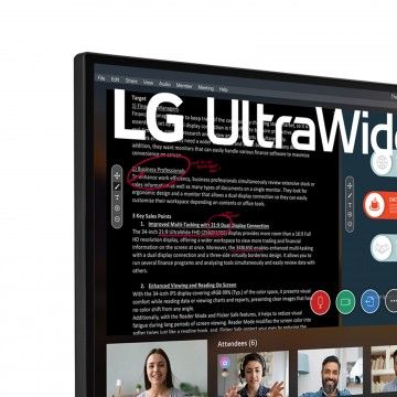 LG - Monitor UltraWide IPS FHD 75Hz/FS 29WP500-B LG - 12